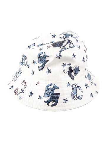 Fendi Hats Printed Reversible Bucket Hat