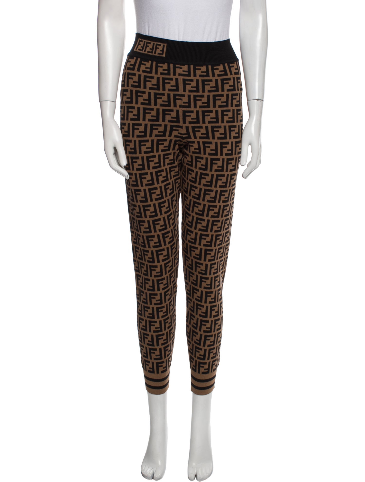 Fendi Printed Skinny Leg Pants