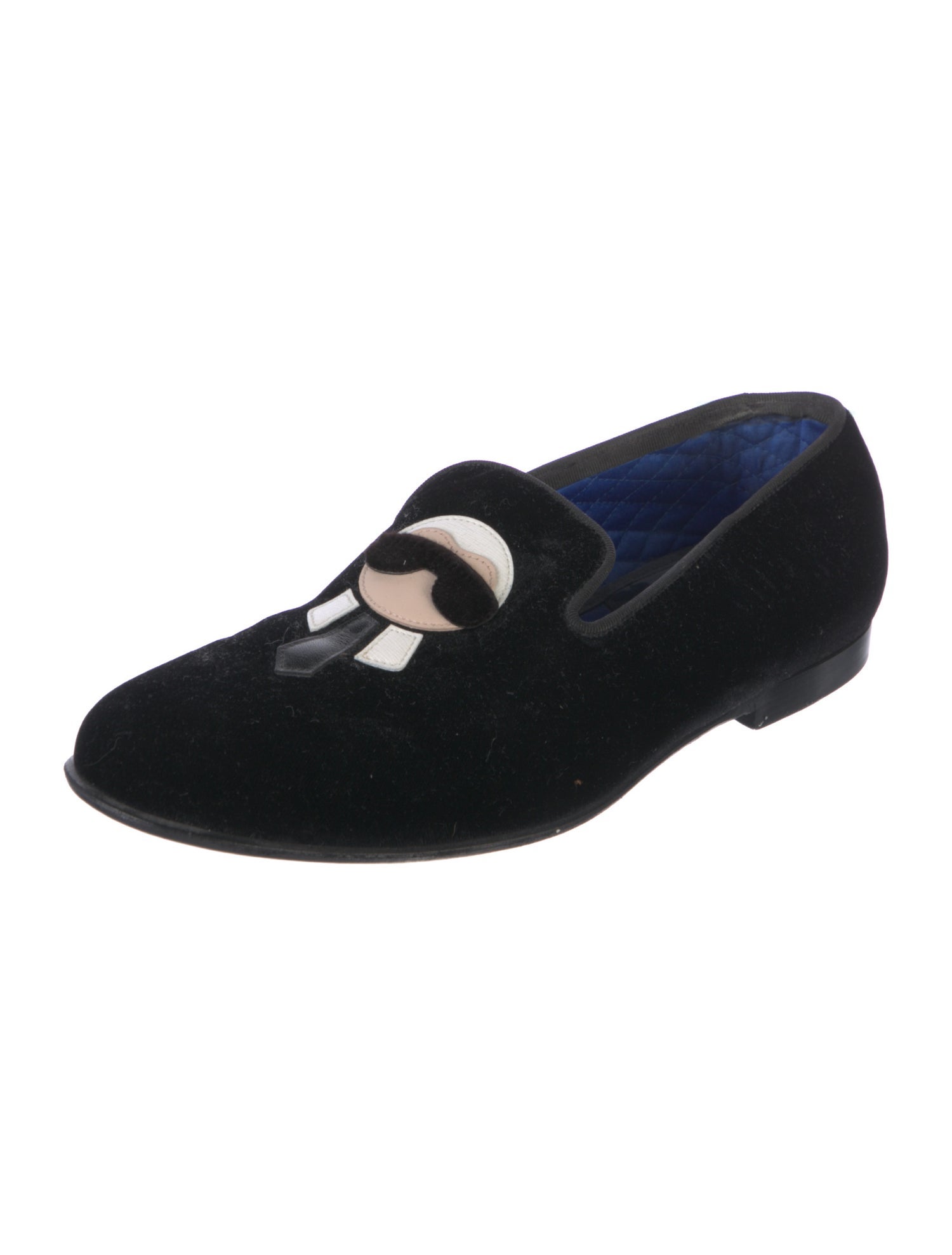 Fendi Velvet Slippers
