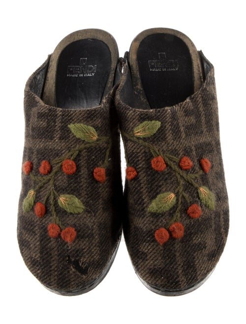 Fendi Printed Mules