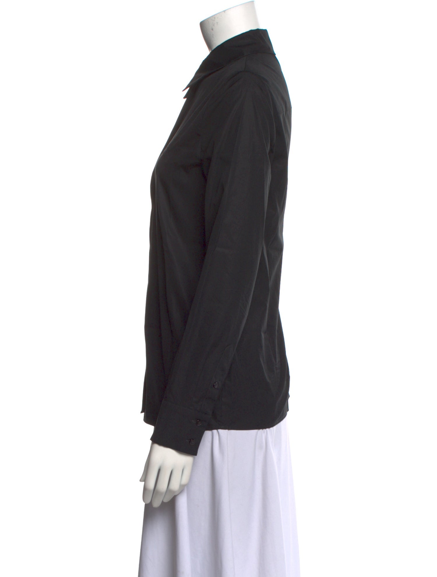 Fendi Long Sleeve Button-Up Top