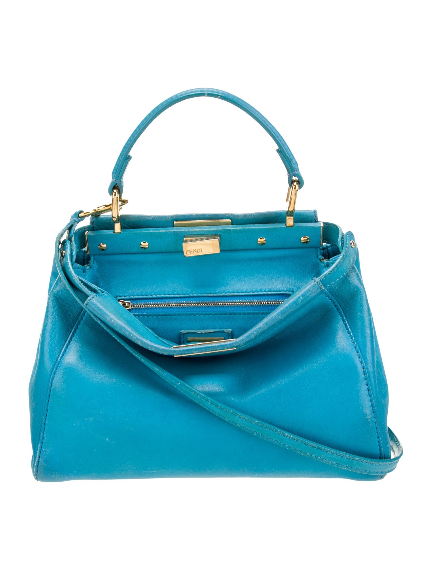 Fendi Leather Top Handle Bag