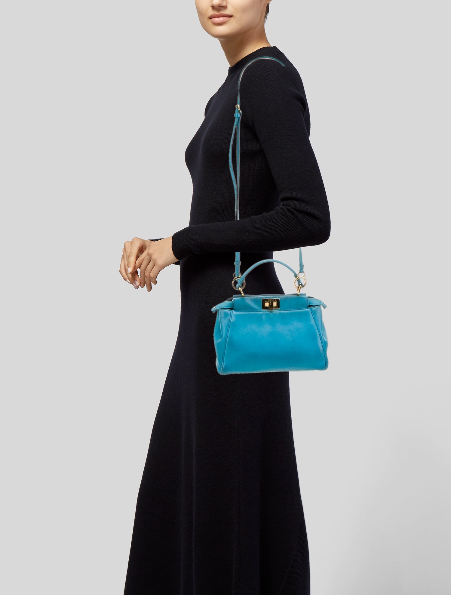 Fendi Leather Top Handle Bag