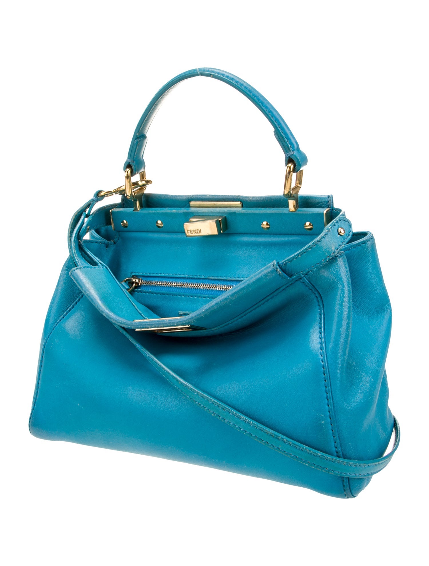 Fendi Leather Top Handle Bag