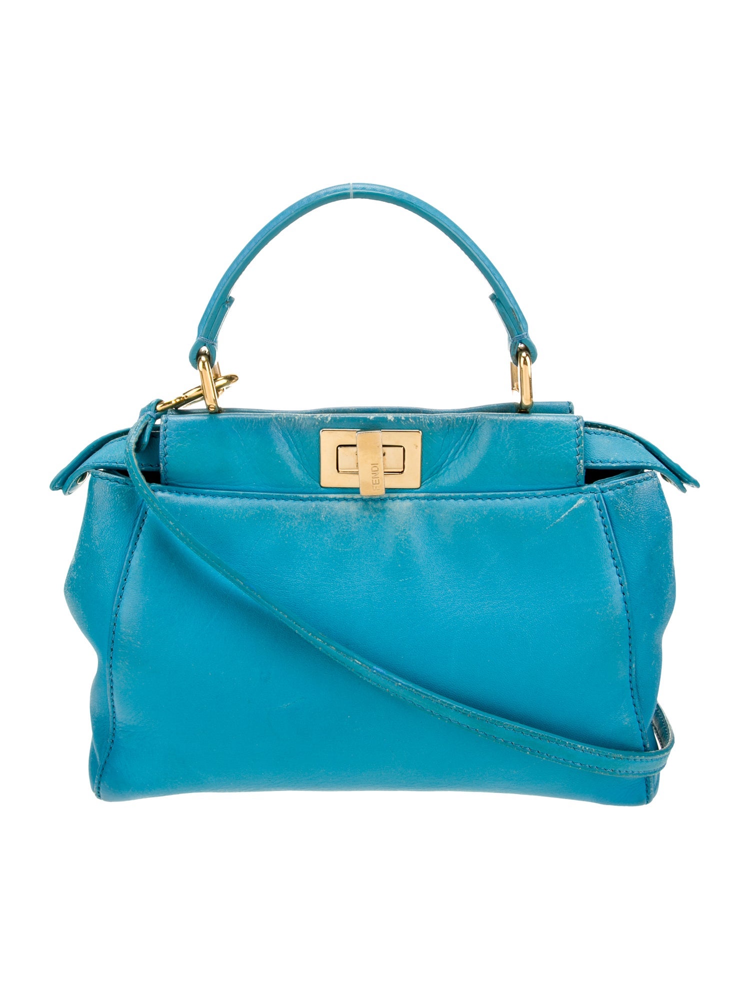 Fendi Leather Top Handle Bag