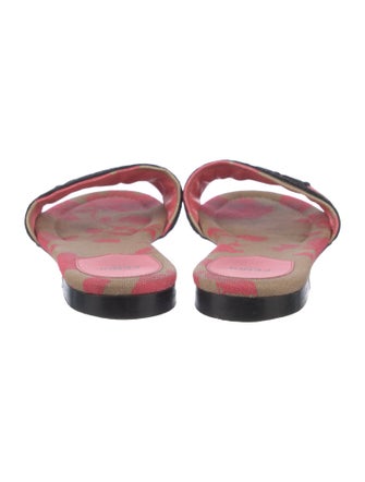 Fendi Canvas Printed Slides