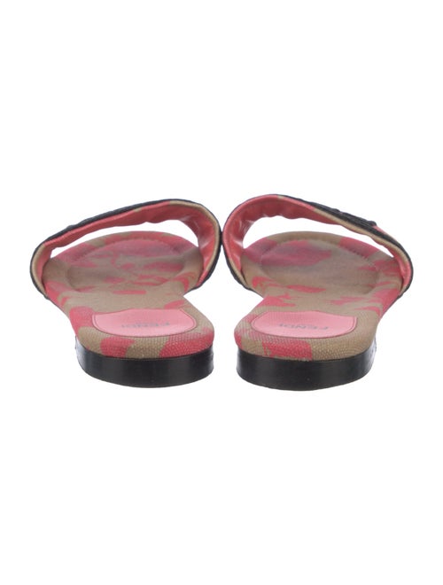 Fendi Canvas Printed Slides