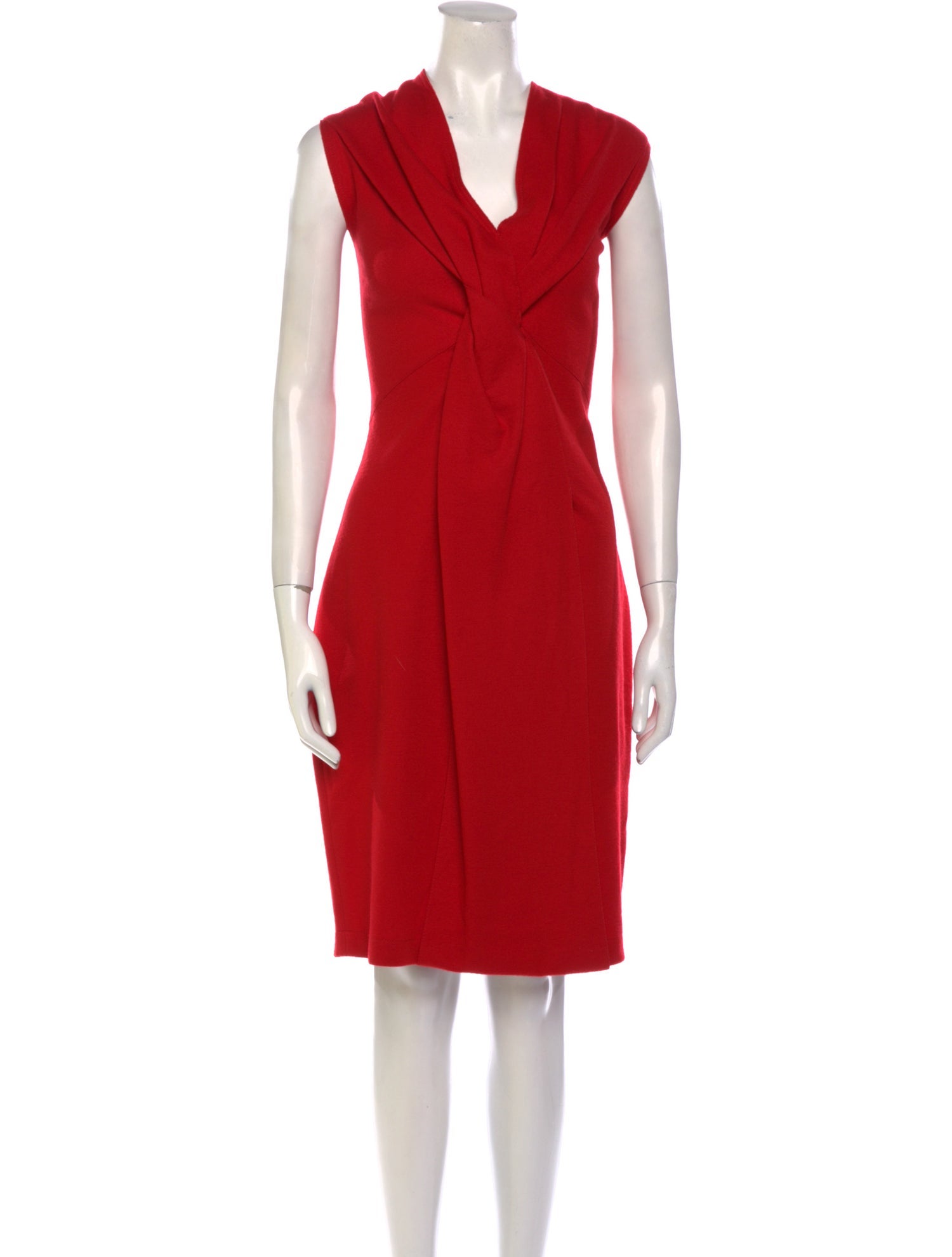 Fendi V-Neck Midi Length Dress