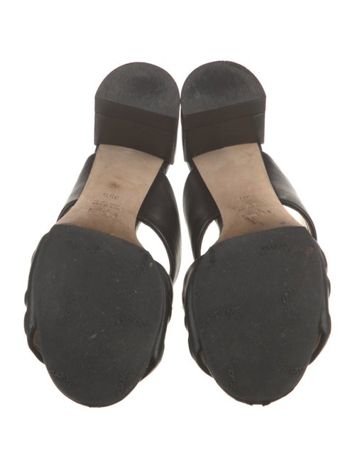 Fendi Zucca FF Logo Leather Slides