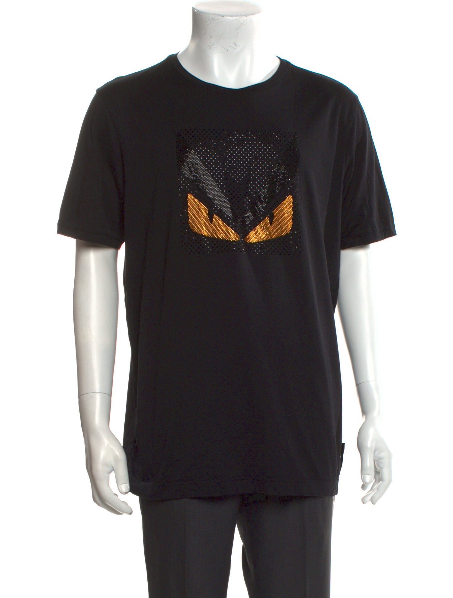 Fendi Monsters Motif Crew Neck T-Shirt