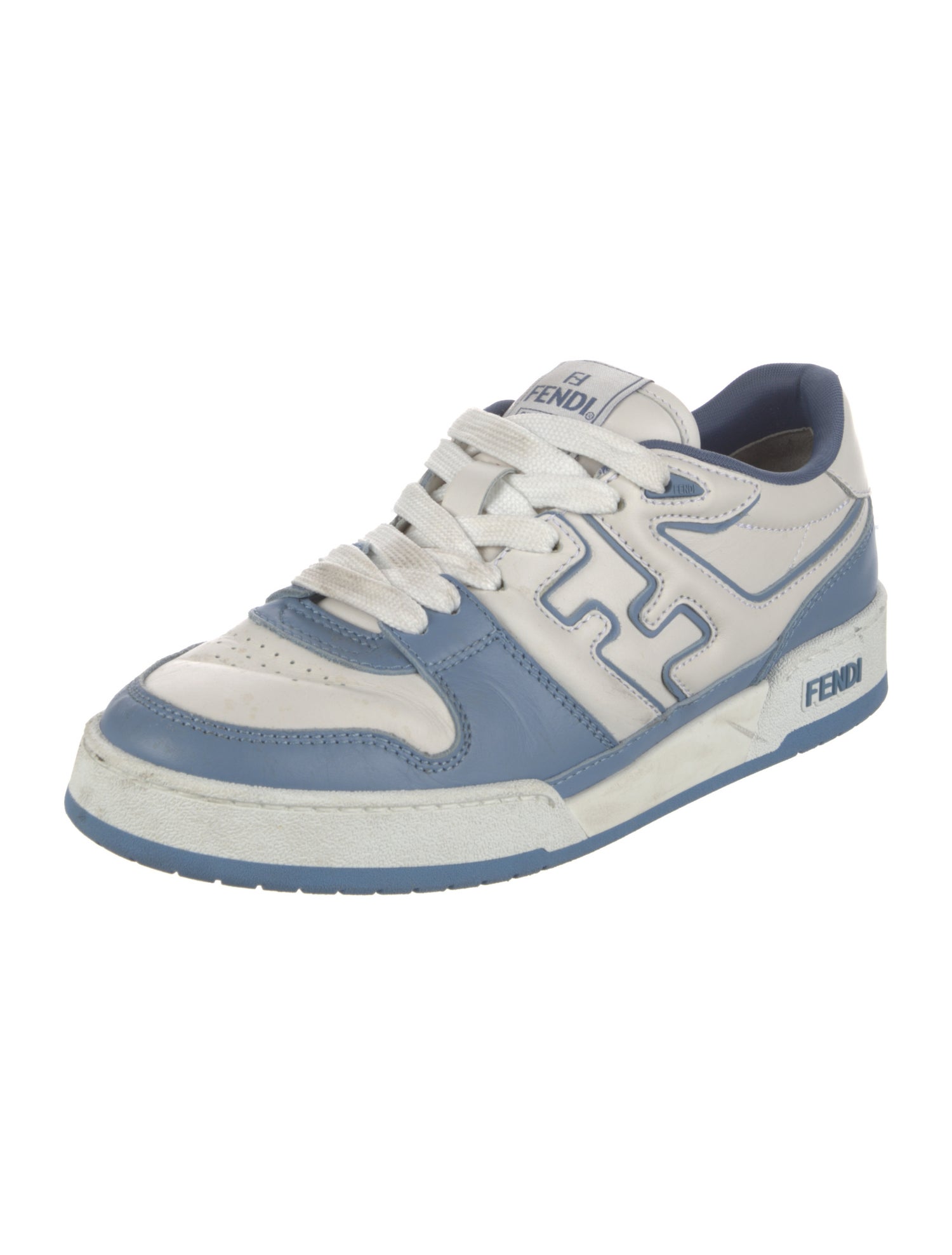 Fendi Zucca FF Logo Leather Sneakers