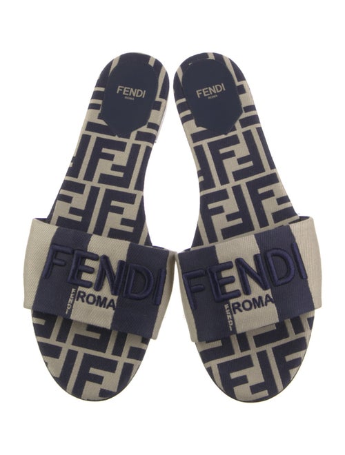 Fendi Canvas Printed Slides