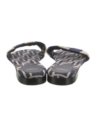 Fendi Canvas Printed Slides