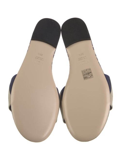 Fendi Canvas Printed Slides