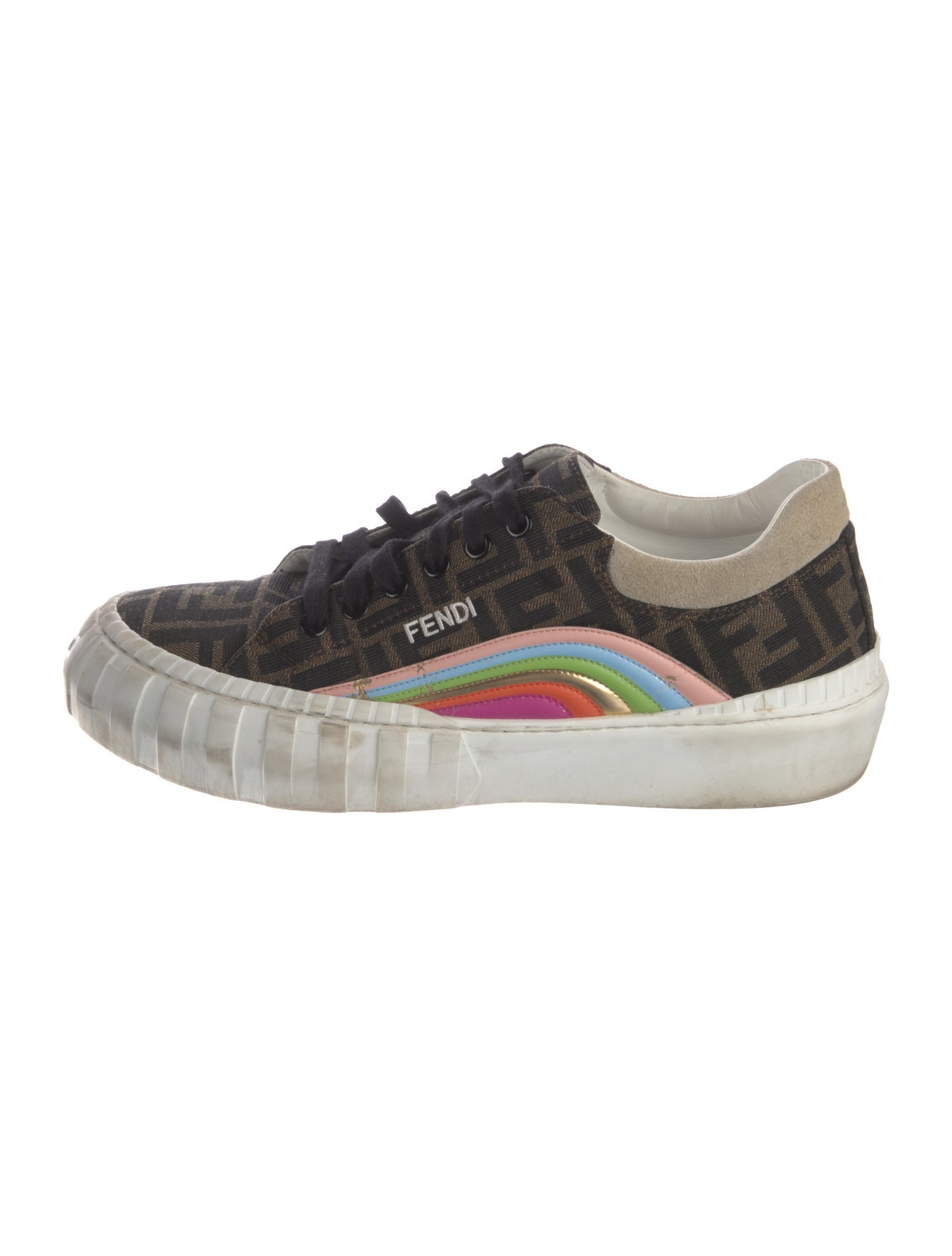 Fendi Zucca FF Logo Canvas Sneakers