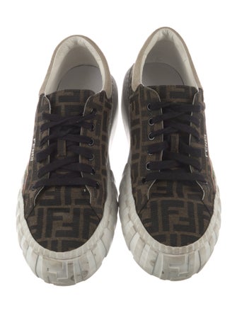 Fendi Zucca FF Logo Canvas Sneakers