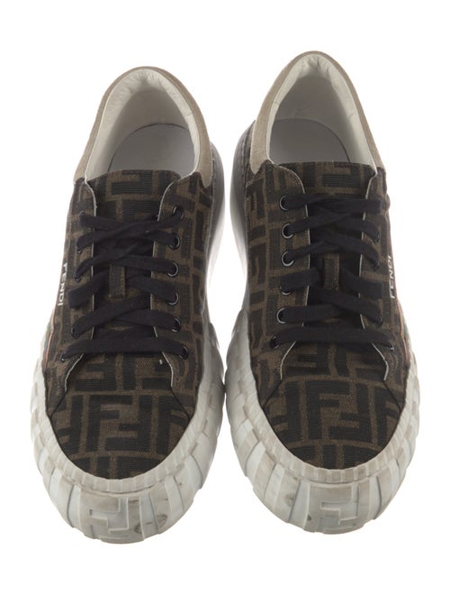 Fendi Zucca FF Logo Canvas Sneakers