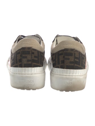 Fendi Zucca FF Logo Canvas Sneakers