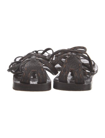 Fendi Leather Gladiator Sandals