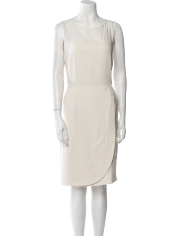 Fendi Dresses Linen Knee-Length Dress Us8, It44 | M