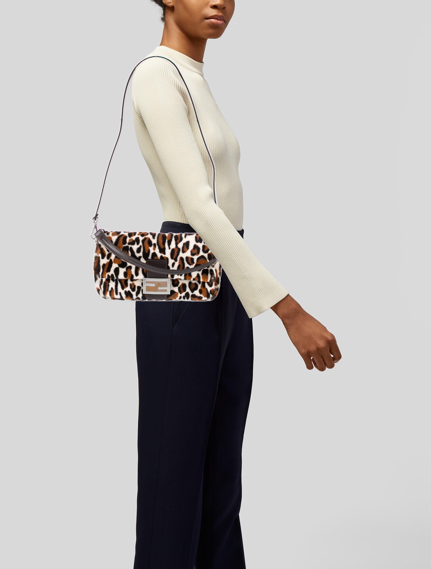 Fendi Calf Hair Baguette 2022