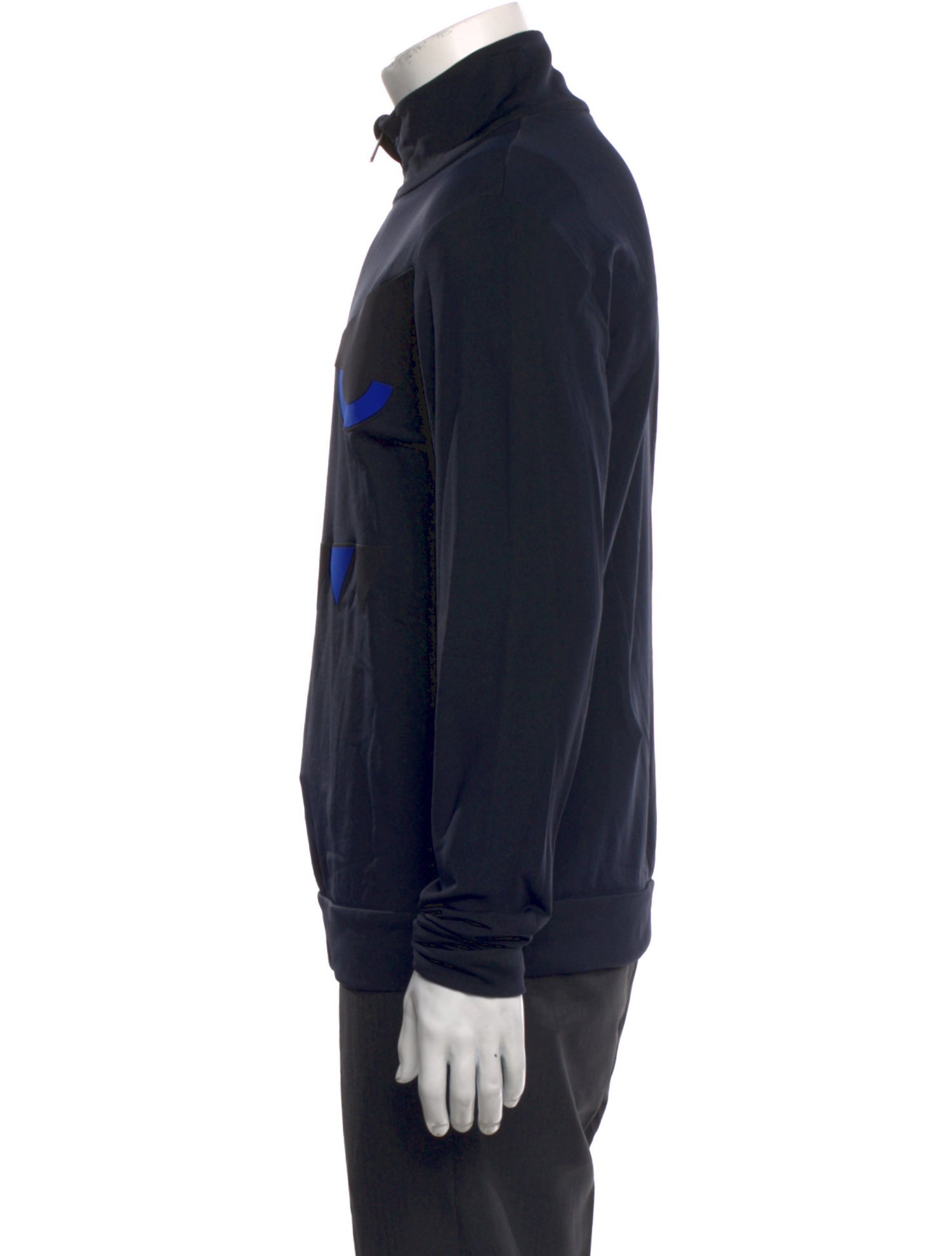 Fendi Graphic Print Mock Neck Polo Sweater