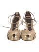 Fendi Leather T-Strap Sandals