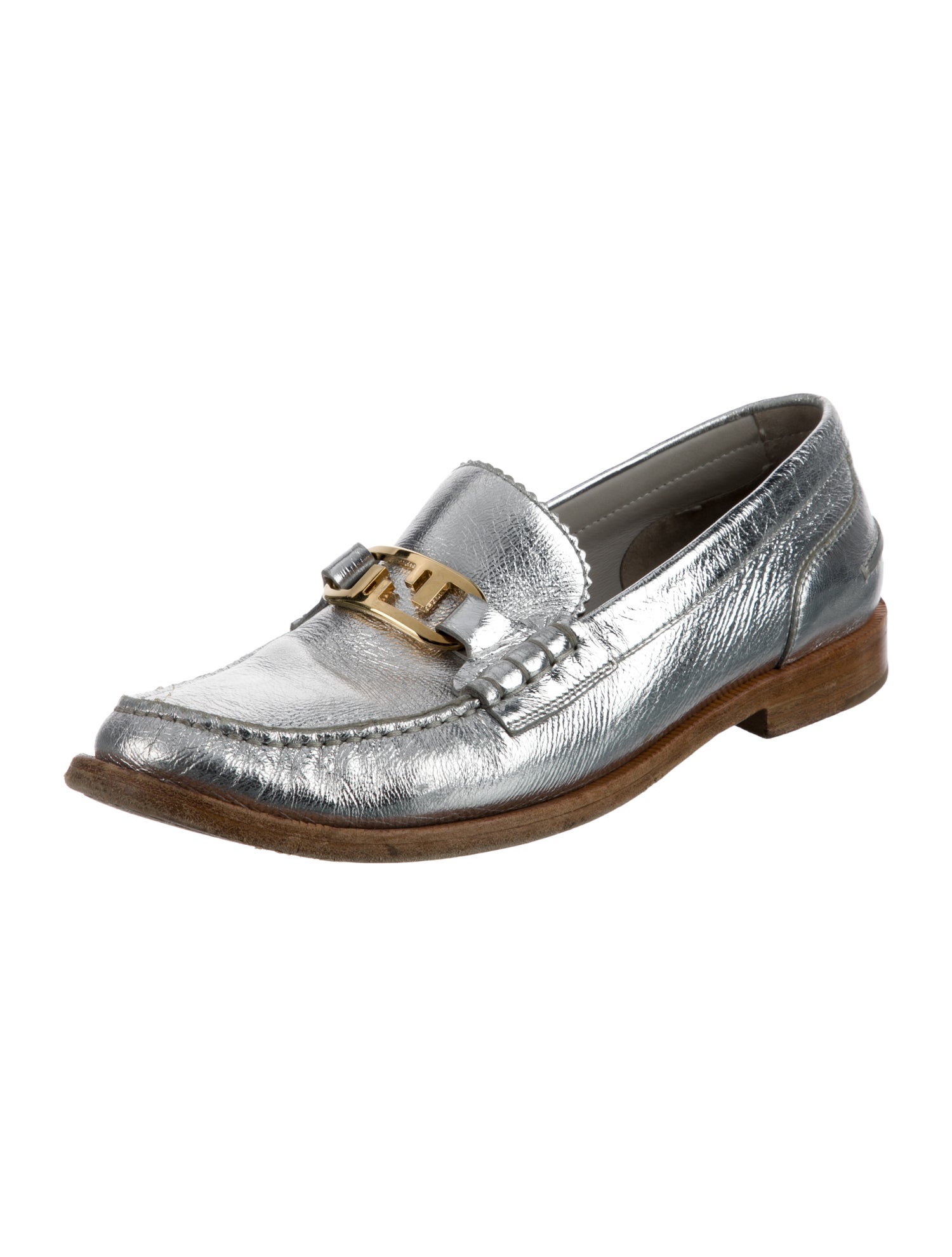 Fendi Leather Loafers