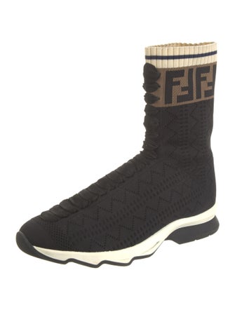 Fendi Zucca FF Logo Sock Sneakers