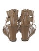 Fendi Patent Leather T-Strap Sandals