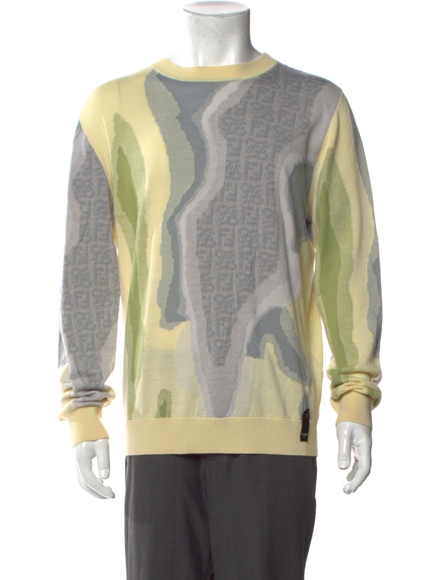 Fendi Zucca FF Logo Graphic Print Pullover w/ Tags