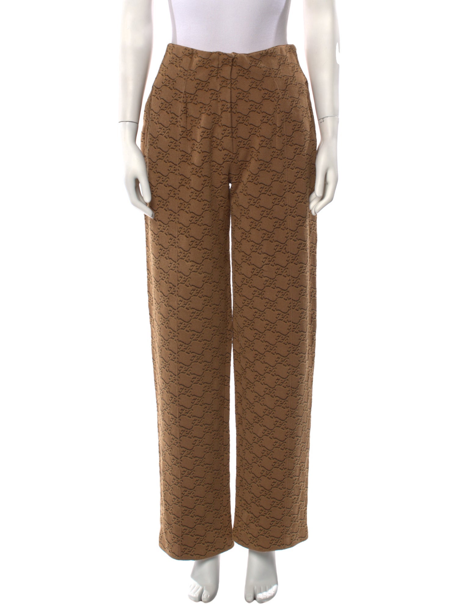 Fendi Printed Wide Leg Pants