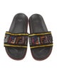 Fendi Zucca FF Logo Velvet Slides
