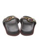 Fendi Zucca FF Logo Velvet Slides