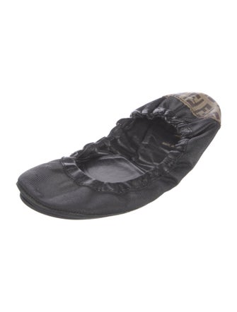 Fendi Graphic Print Ballet Flats