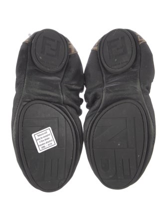 Fendi Graphic Print Ballet Flats