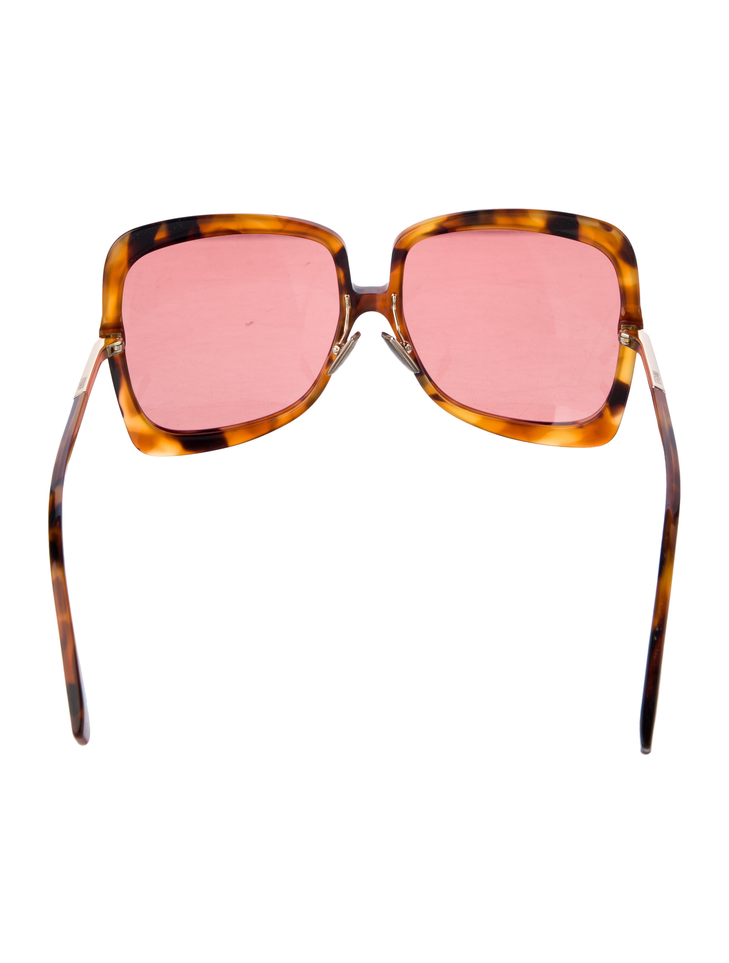 Fendi Zucca FF Logo Oversize Sunglasses