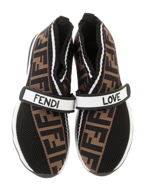 Fendi Zucca FF Logo Printed Sock Sneakers