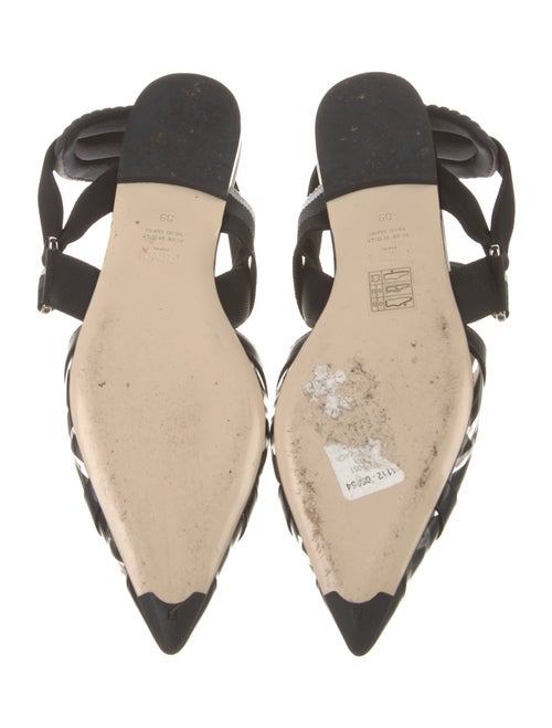 Fendi Zucca FF Logo PVC Slingback Flats