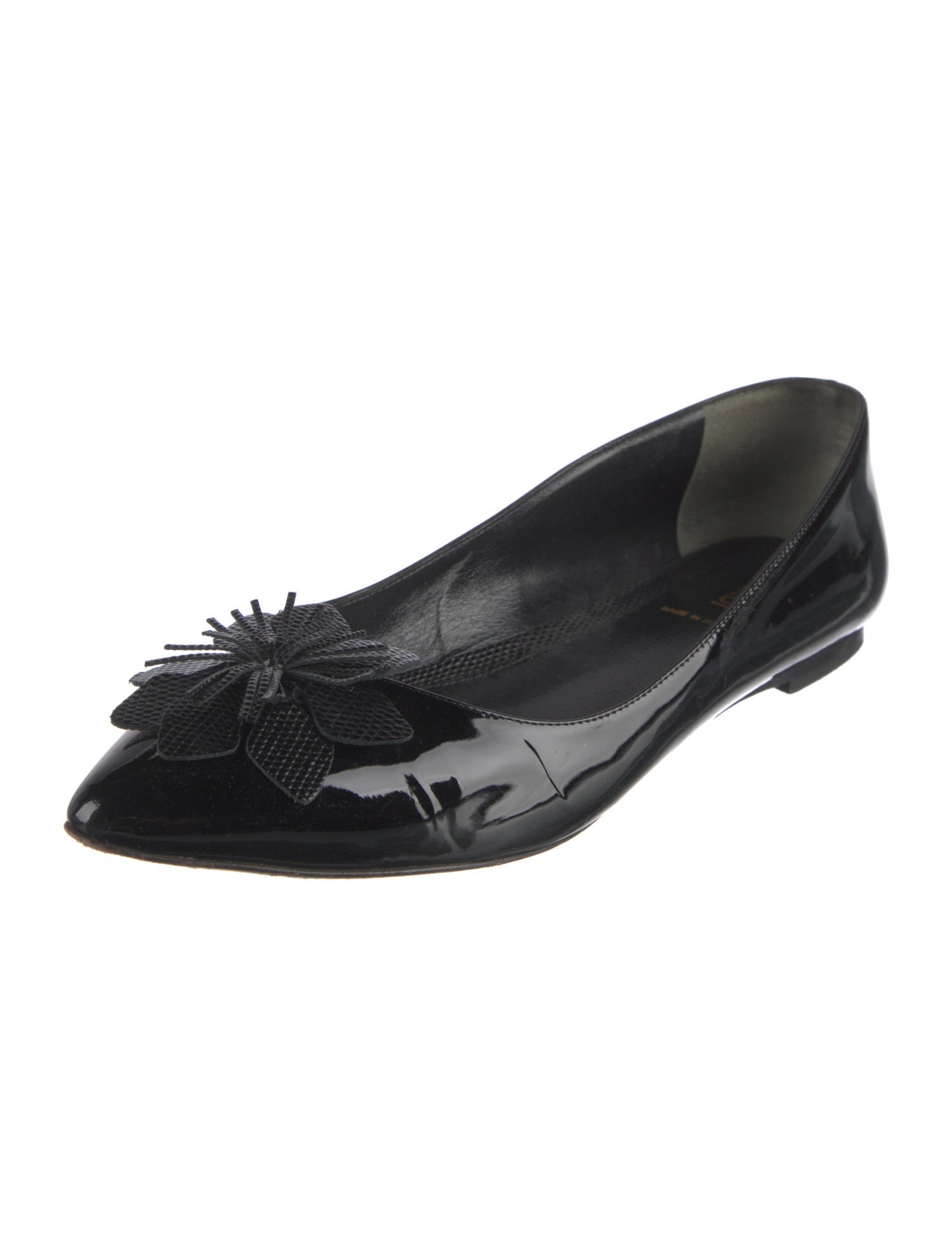 Fendi Patent Leather Ballet Flats