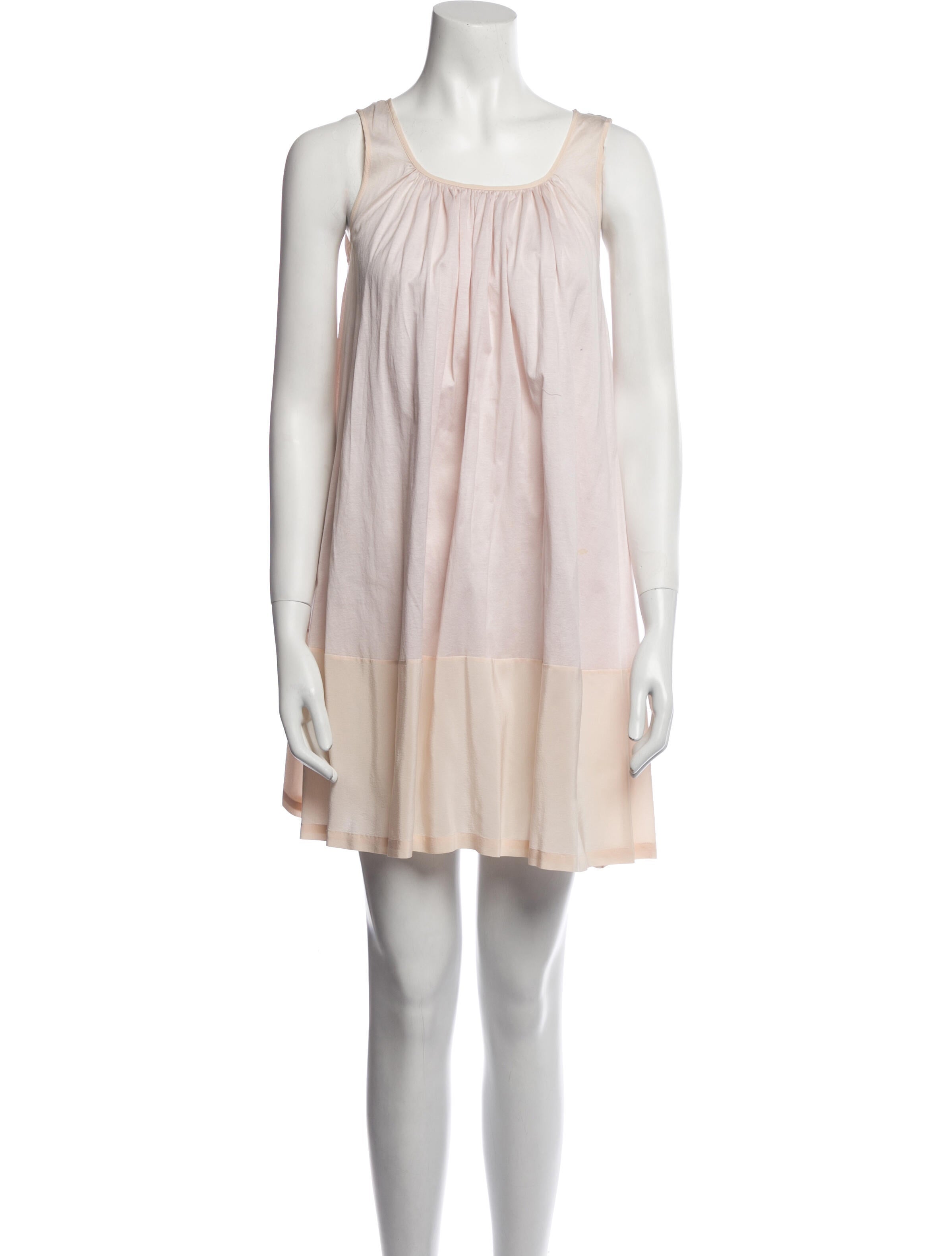 Fendi Scoop Neck Mini Dress