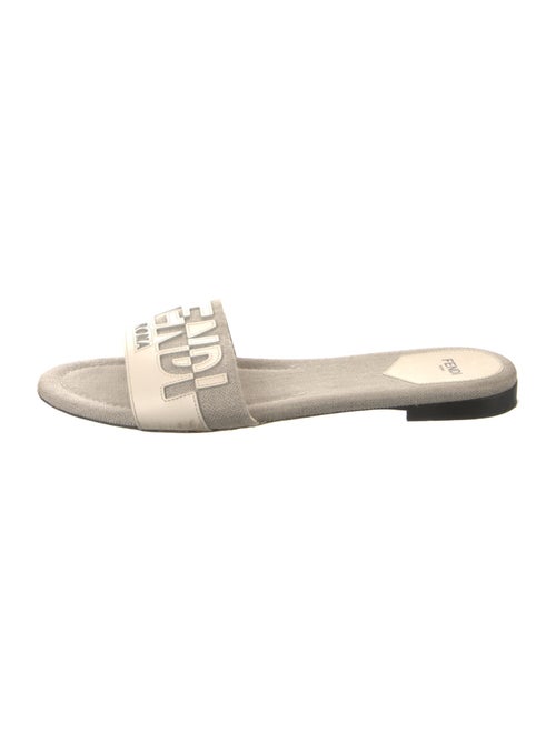 Fendi Canvas Printed Slides