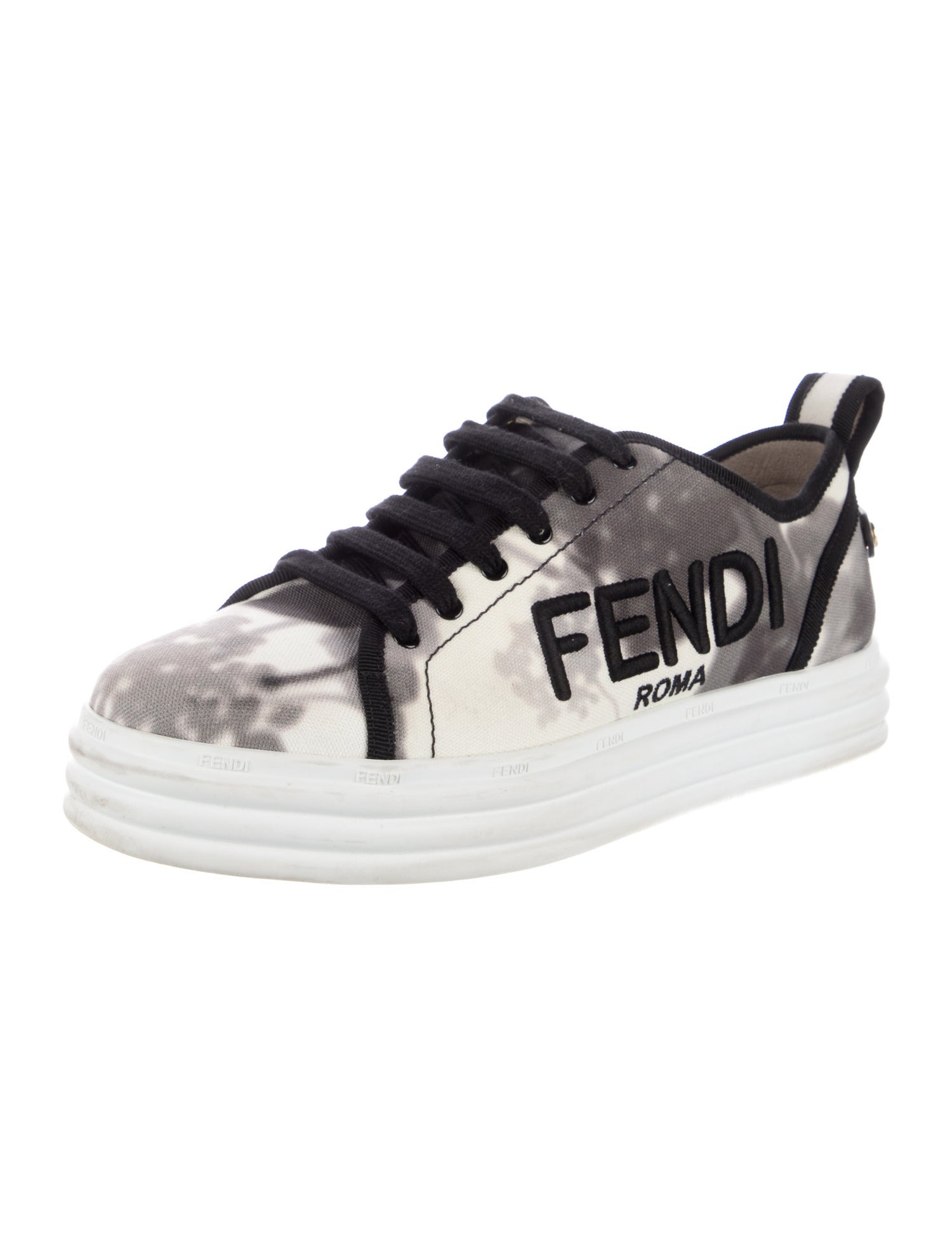 Fendi Canvas Printed Sneakers
