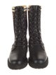 Fendi Zucca FF Logo Printed Combat Boots