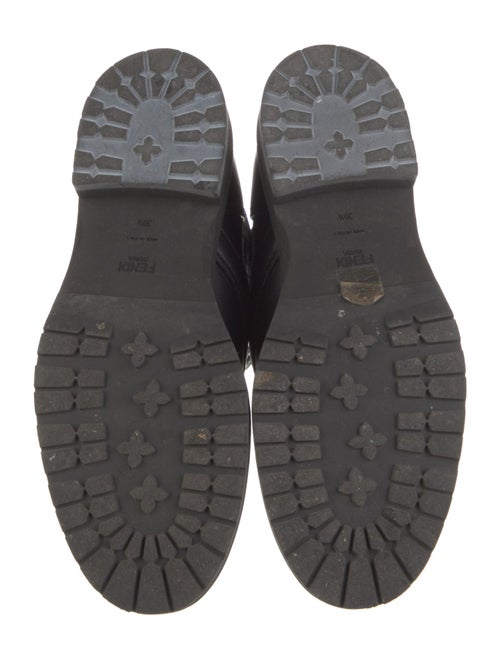 Fendi Zucca FF Logo Printed Combat Boots
