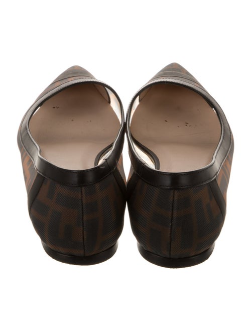 Fendi Zucca FF Logo Mesh Ballet Flats