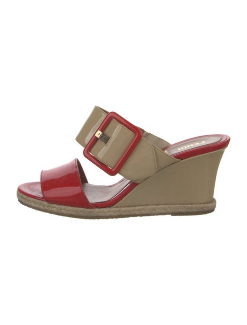 Fendi Patent Leather Slides