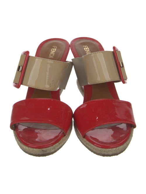 Fendi Patent Leather Slides