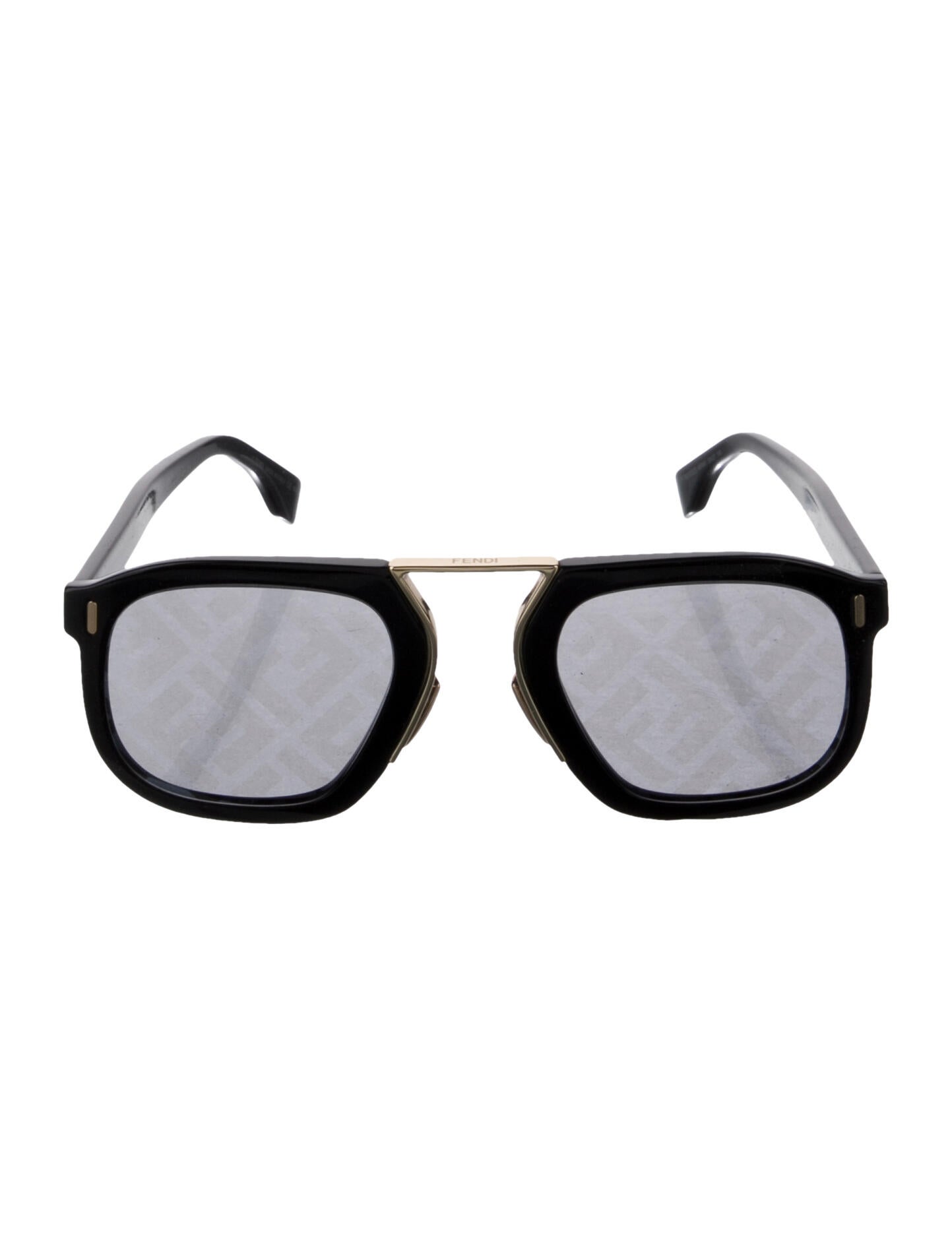 Fendi Zucca FF Logo Square Sunglasses