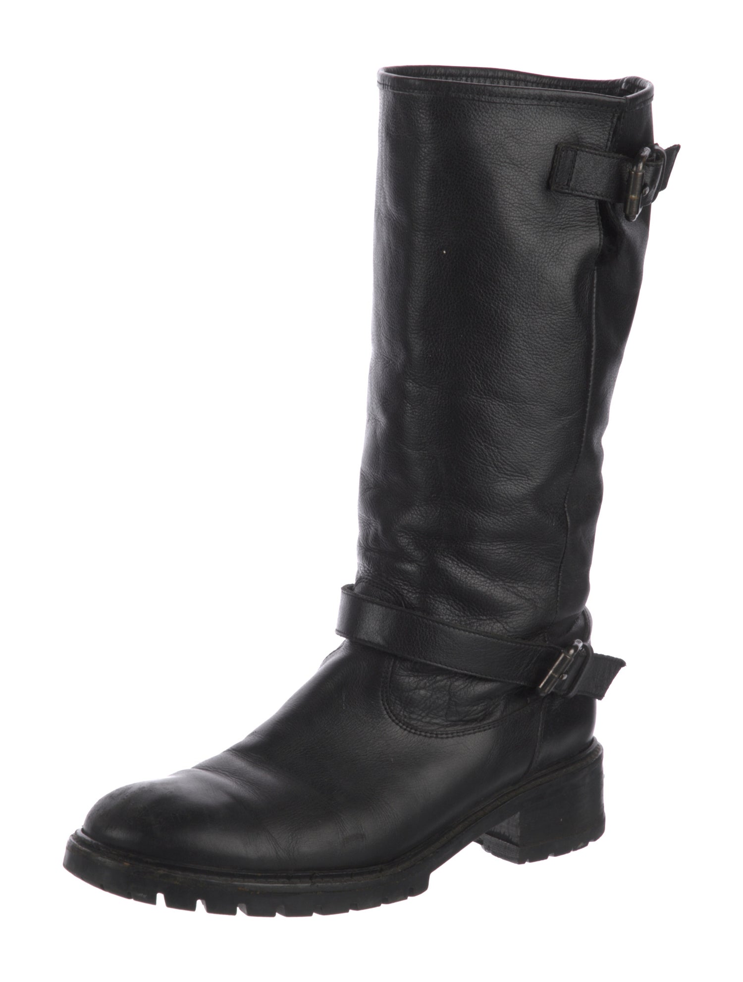 Fendi Leather Moto Boots